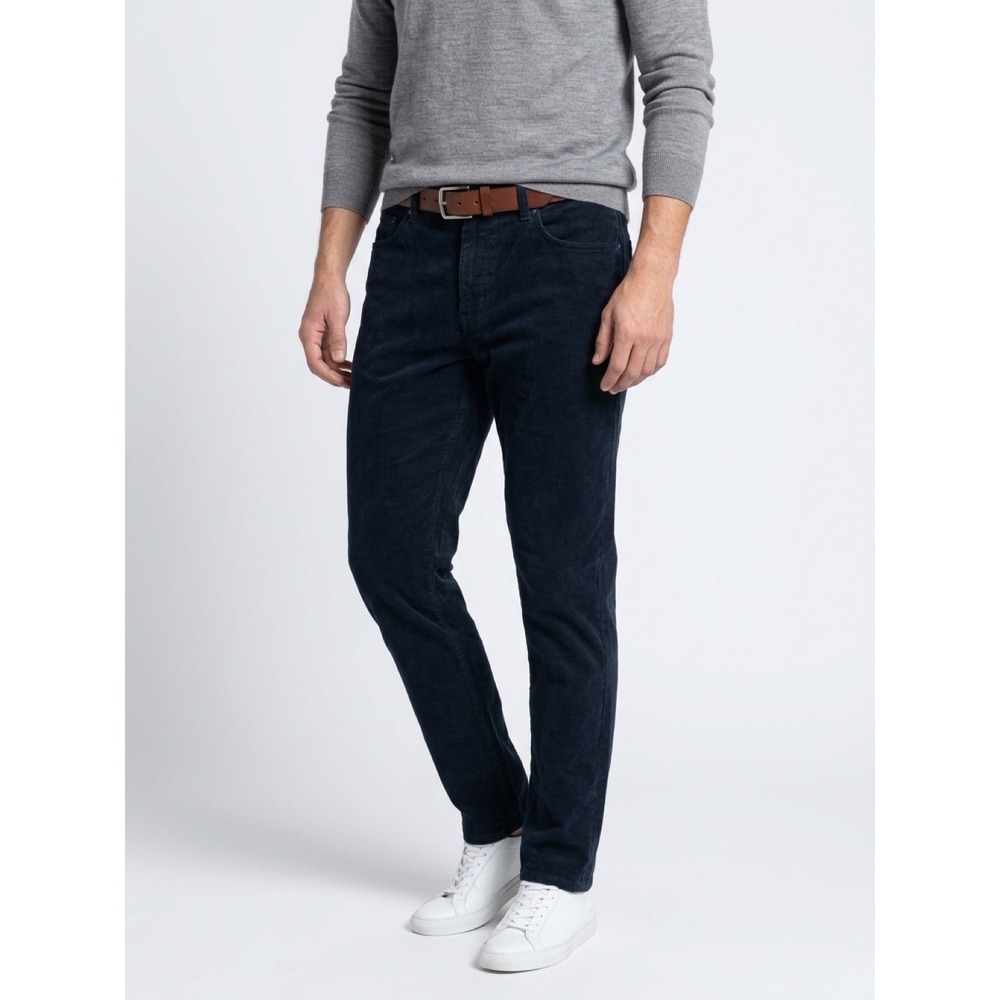 Banana Republic Men's Vintage Straight Fit Micro Cord Pants Navy 31x32 Corduroy